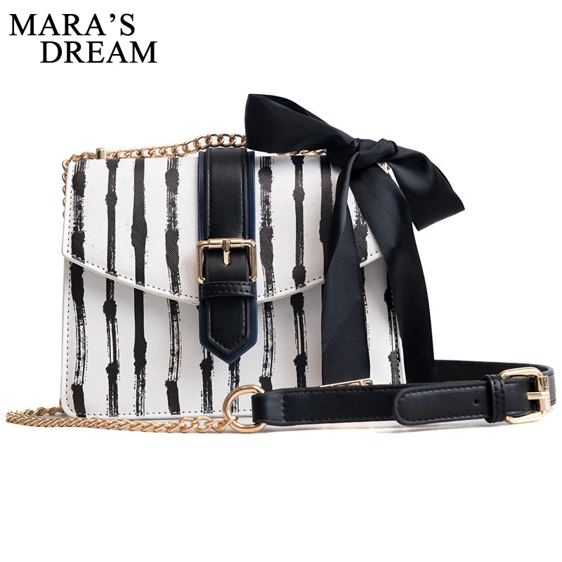 

Mara's Dream New PU Leather for Women Bags Fashion Small Flapl Bag With Bowknot Ladies Shoulder Bag Spring Casual Crossbody Bags