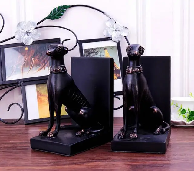 European-style retro dog book archives stand on the desk crafts set pieces of creative resin animal modeling book