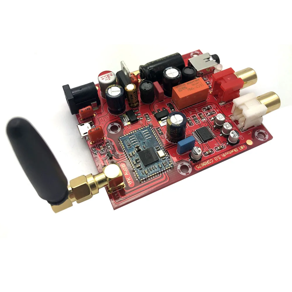 Lusya AUX вход Csr 8675 Беспроводная плата приемника Bluetooth 5 0 PCM5102A APTX HD I2S DAC декодер 24 бит с