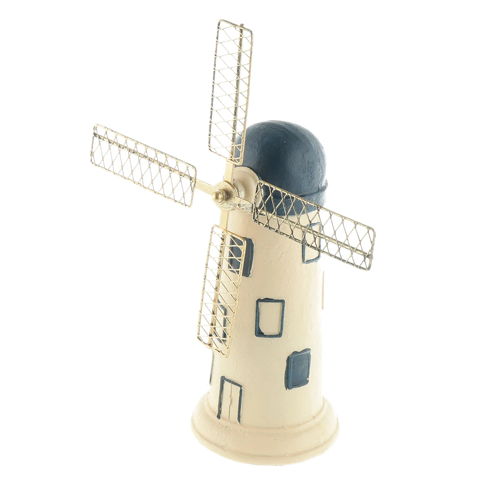 European Vintage Holland Windmill Resin Piggy Bank Home Cafe Pub Bar Decoration Ornaments Craft Gifts