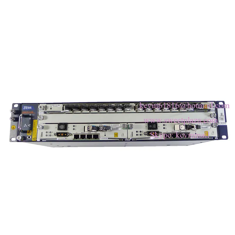 Оригинальный ZTE 19 &quotдюймовый EPON или GPON OLT C320 с 2 * SMXA и одной картой 16 портами GTGH|olt