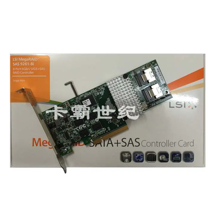 

Free Shipping Original authentic LSI MegaRAID SAS 9261-8i 6GB RAID card, array card (with 9260-8i)