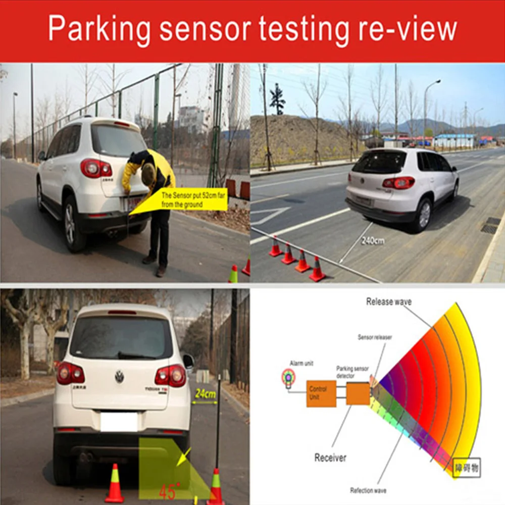 Car Parking Sensor Reverse Backup Radar Detector (9)