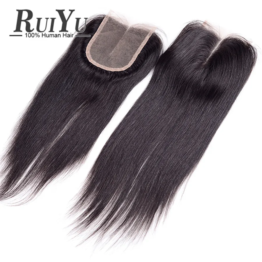 

7A Indian Straight Lace Closure4"x4" Full Density Lace Closure Bleached Knots Free/Middle/3 Parts 100% Human Hair Closure