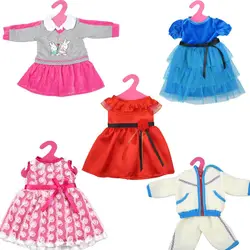 5 шт./лот кукла различных стилей школьные платья/Куклы подходит для ребенка 43 см куклы и более 18 дюймов девушка кукла