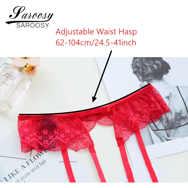 2018 New Women Lace Garters Suspenders Adjustable Waist Hasp Belt for Stockings Socks Waist Plus Size for Stockings