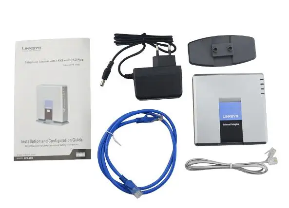 Разблокированный VoIP Linksys PAP2T лучший тип Linksys PAP2-NA интернет-фото адаптер Voip VoIP - Цвет: no retail box