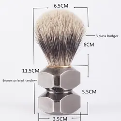 SV-591 серебро Совет Класса B барсук волос гальванических и drawbench ручка щетка для бритья для бритвы