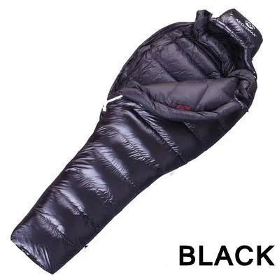 Cheap White Goose Down AEGISMAX Filling 1000g/1300g/1500g Ultralight Outdoor Mummy style Camping Hiking Sleeping Bag in high quality