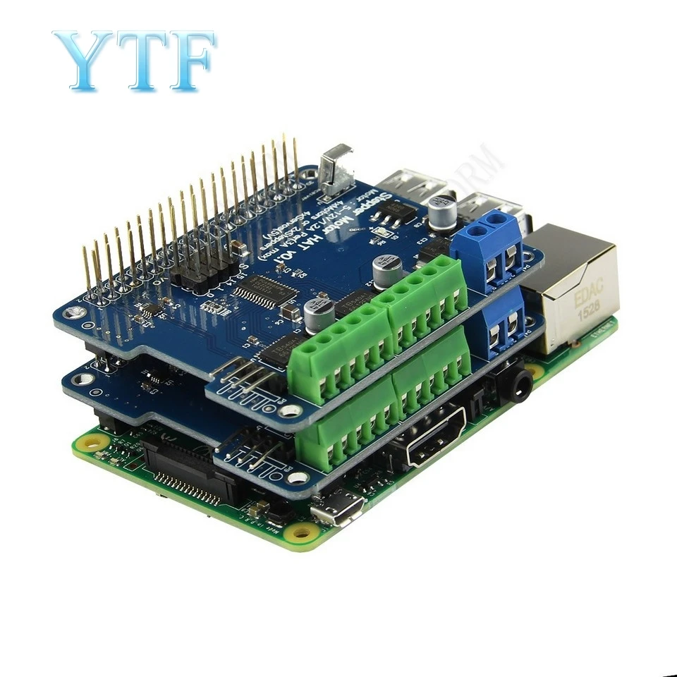 Новинка! Шаговый двигатель B + плата расширения робота Серводвигатель для Raspberry Pi 3