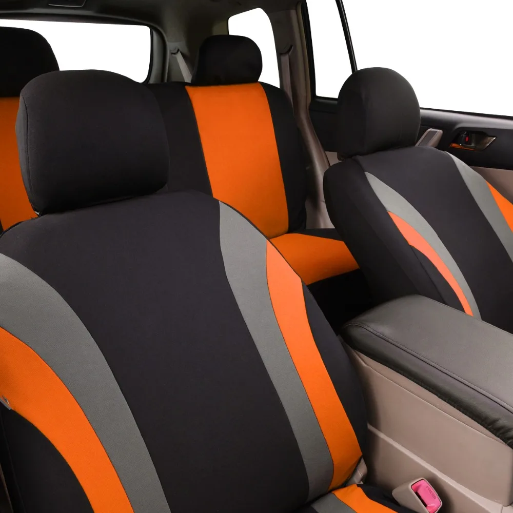 Автомобильные чехлы для сидений, Новая красочная спортивная серия, универсальный автомобильный Стайлинг, полный комплект, внутренняя подушка безопасности автомобиля, совместимая поддержка сидений