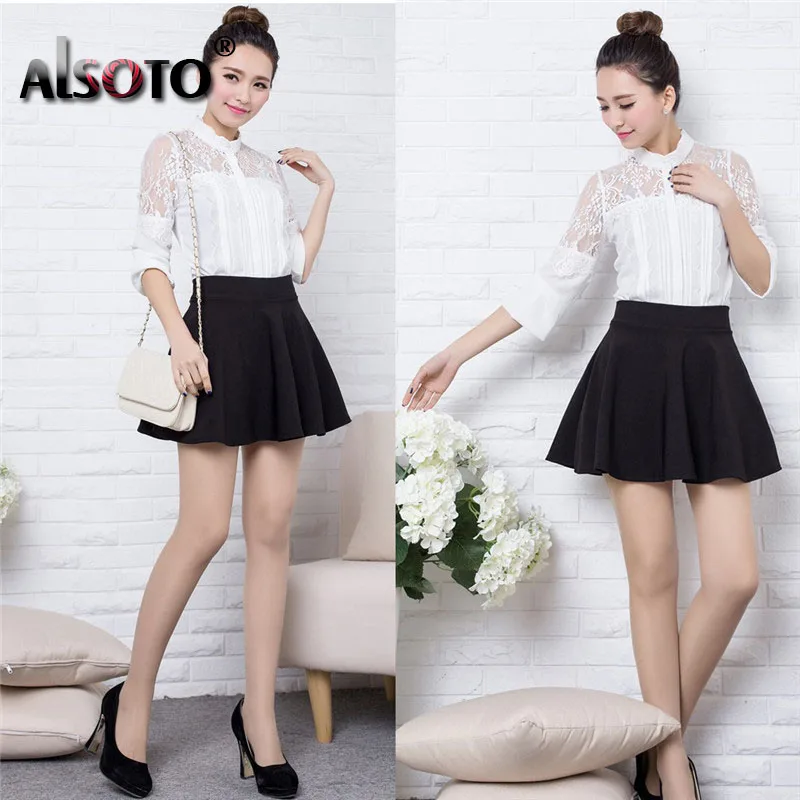 ALSOTO Winter and Summer style Brand women skirt elastic faldas ladies midi skirts Sexy Girl mini short skirts saia feminina ALSOTO Winter and Summer style Brand women skirt elastic faldas ladies midi skirts Sexy Girl mini short skirts saia feminina