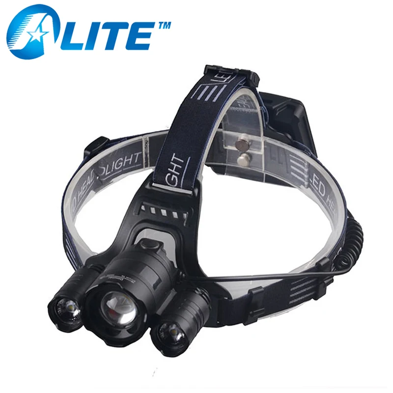 TMWT zoom Мощный головной фонарик Фонарь Лампа XML T6 3LED Кемпинг аа батарея