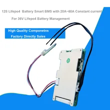 13S 48V литий-ионный аккумулятор Smart Bluetooth BMS с 20A до 60A постоянным током для 54,6 V литиевой защиты PCB электрического скутера