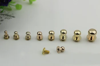 

100pcs/ lot High quality Handbags hardware metal accessories thick flank The pacifier nail Luggage belt screw fittings nail