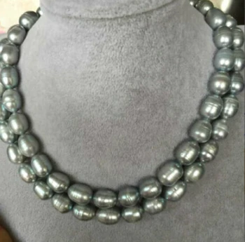 

strands13-14mm SOUTH SEA BAROQUE GREY PEARL NECKLACE