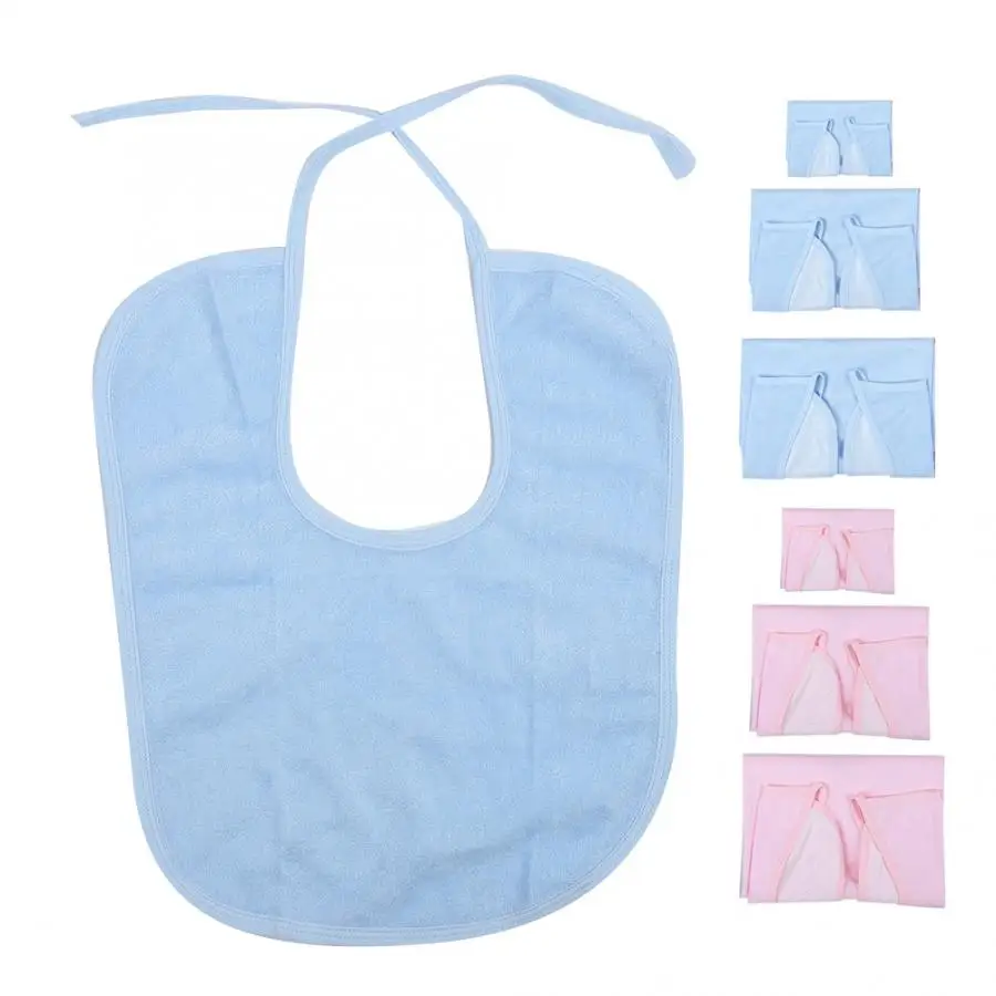

Elderly Waterproof Bib Adult Mealtime Saliva Towel Dining Apron Clothes Protector Hairdressing Wrap Tools