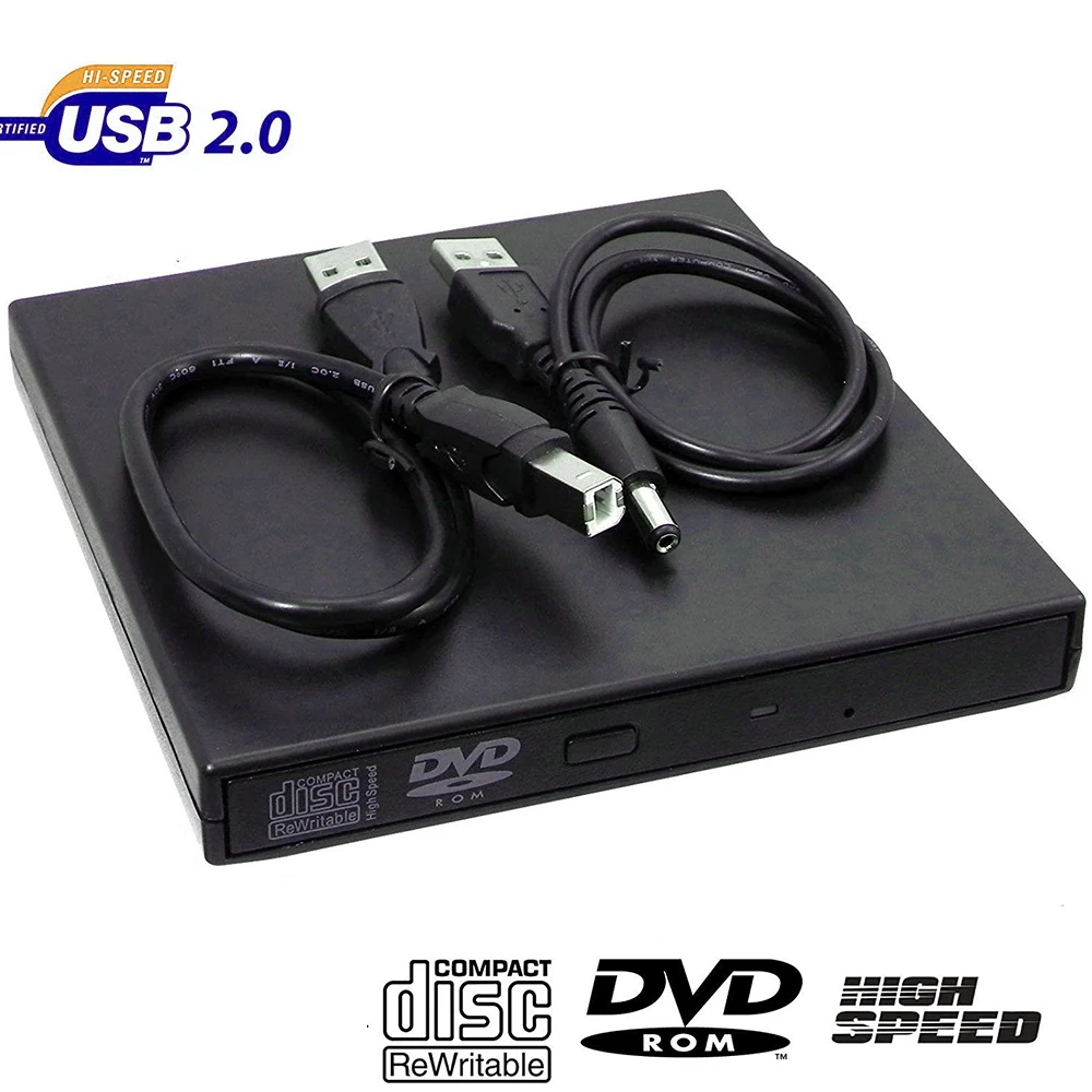 Внешний оптический привод DVD ROM USB 2 0 CD/DVD-ROM устройство записи тонкого портативного