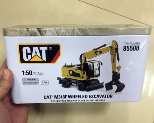 Caterpillar Cat M318F колесный экскаватор 1/50 масштаб металлические модели строительства