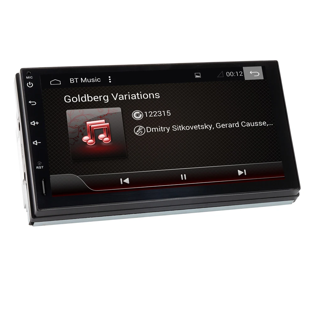 Clearance Eunavi 2 Din Octa Core android 9.0 car player universal GPS Navigation stereo radio with WIFI+bluetooth+SWC+RDS 4G+64G RK3399 2