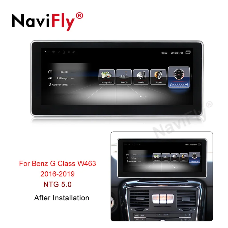 Flash Deal NaviFly 3+32 Android 7.1 car multimedia player for Mercedes Benz G Class W461 W463  G63 G65 G500 GPS head unit radio stereo 2