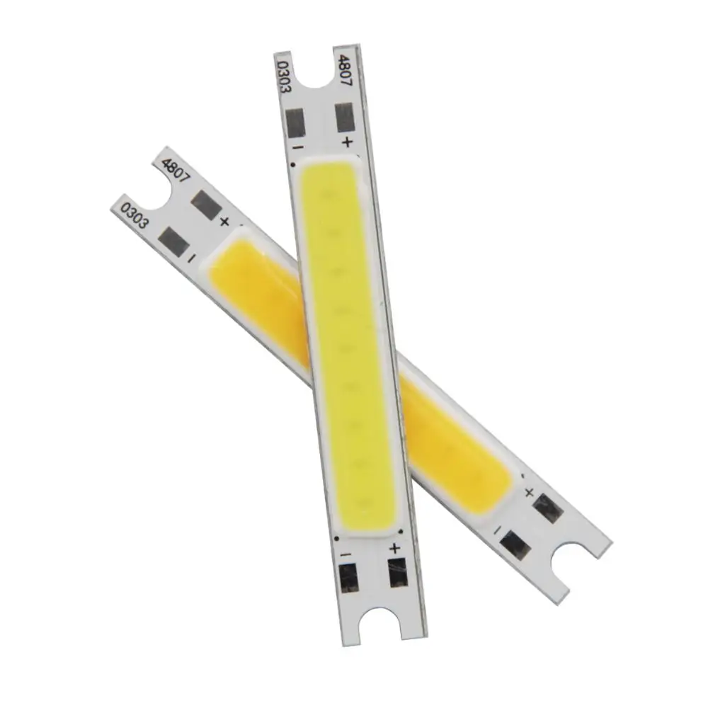 

10PCS Promotion 48mm*7mm 3W DC 9V LED COB Strip Bulb Flip Chip on Board High Lumen Light Source Module for Wall Lamp