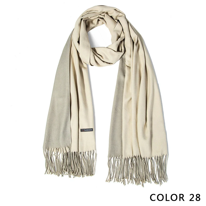 IWINTER женские цветные хлопковые шарфы с кисточками, зимний толстый теплый шарф высокого качества, Женская шаль, горячая Распродажа - Цвет: A3