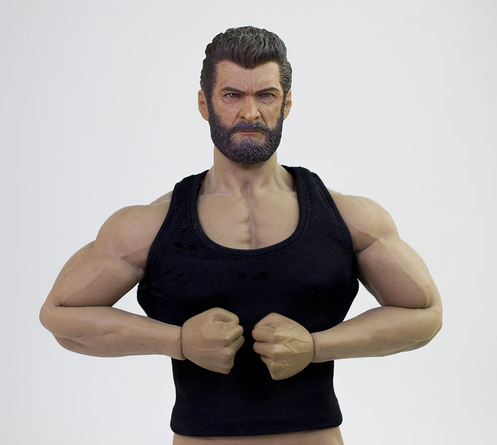 1/6 Scale Male Clothes Model Vest Black White Color Jeans Trousers For 12