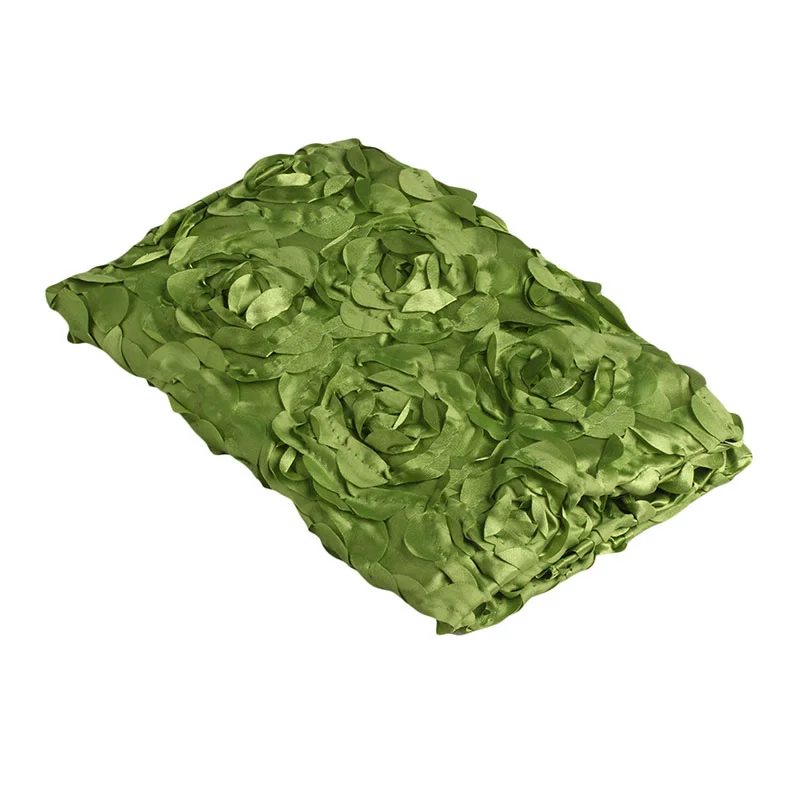 Детское одеяло для фото Новорожденный ребенок 3D фотографии реквизит ковер фото Роза цветочный фон одеяло - Цвет: Зеленый