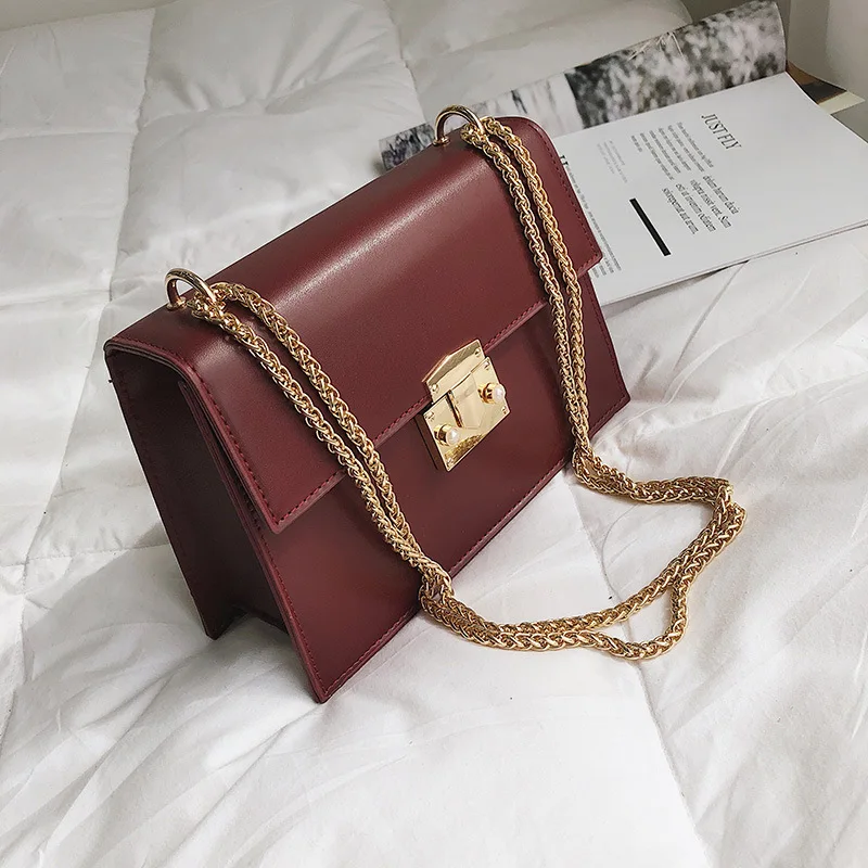 

Female Crossbody Bags For Women 2019 High Quality Leather Luxury Handbag Designer Sac A Main Ladies Chain Shoulder Messenger Bag