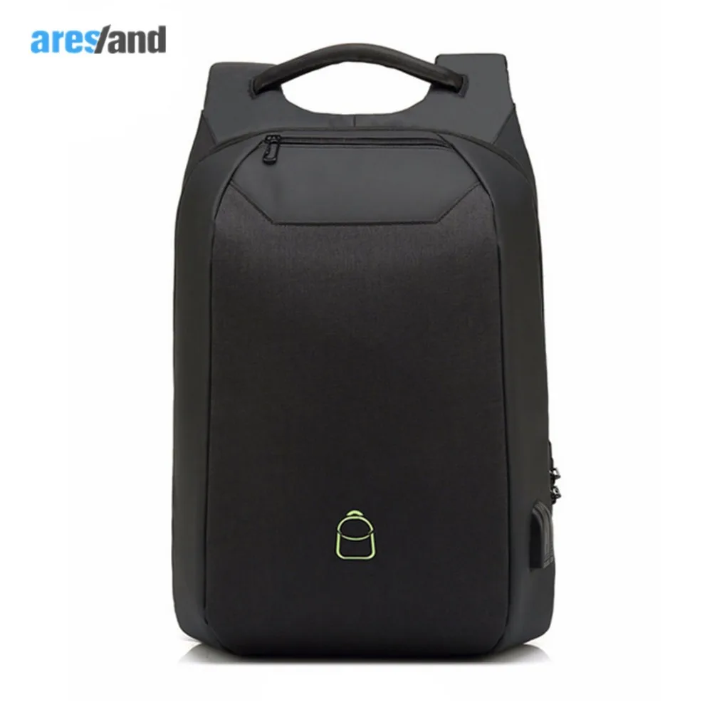 

ARESLAND Laptop Backpack Anti-theft Notebook Packsack Waterproof Laptop Bag Shoulder Bags - Black