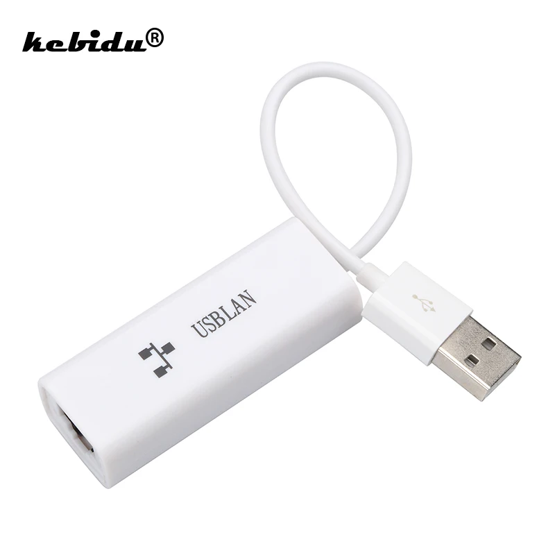 Kebidu мини USB Lan адаптер 1 0 2 к RJ45 Сетевая карта 10 100 Мбит/с для Windows XP Win 7 8 Mac Vistal Linux Android