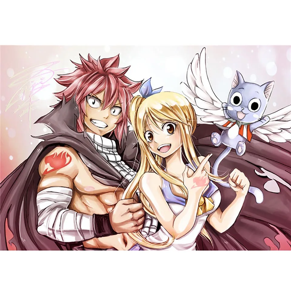 

Full Square Drill DIY 5D Diamond Painting Anime Goblins' Tails Home Decor Cross Stitch Embroidery Picture Patterns Wall Sticker