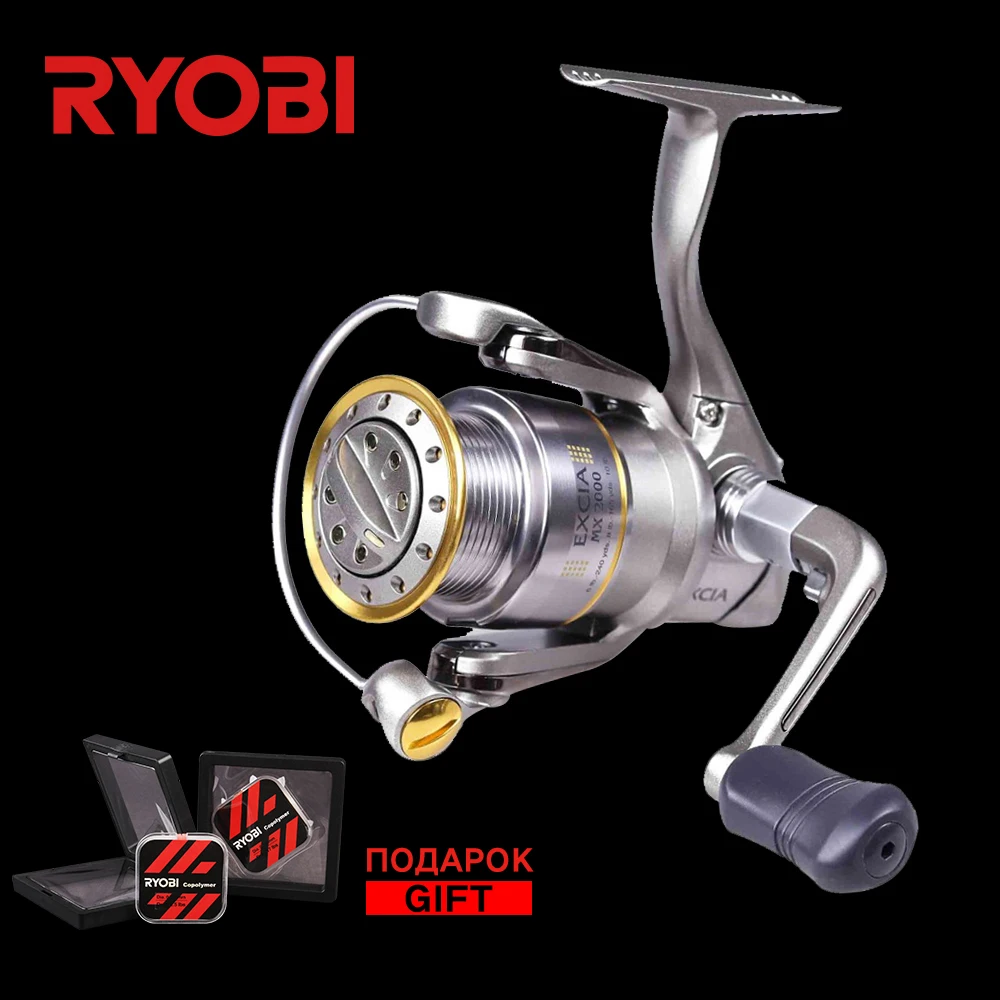 

RYOBI EXCIA MX Reel 1000/2000/3000/4000 Original Saltwater Wheel 8+1 BB 4.9:1 Ratio Bass Trout Pike Carp Fishing Spining Reels