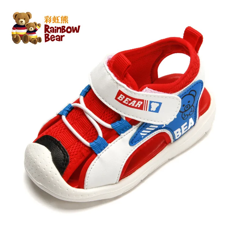 Лето г. сандалии для девочек Удобная дышащая мягкая подошва детская обувь для мальчиков# R9L6690 - Цвет: Red