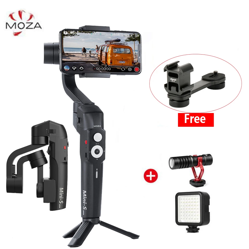  Moza Mini S Foldable 3-Axis Gimbal Pocket-Sized Stabilizer for Andriod iPhone GoPro Vlogging PK MIN