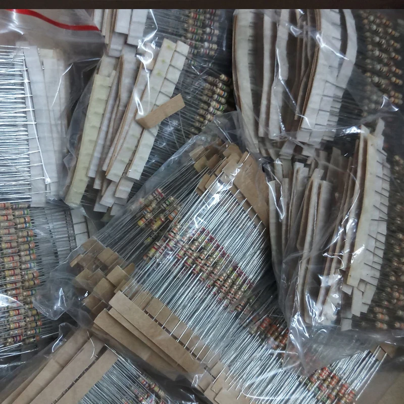 3120pcs 156 값 1 -10M 옴 1/4W 5% 탄소 필름 저항기 분류 키트 전자 부품
