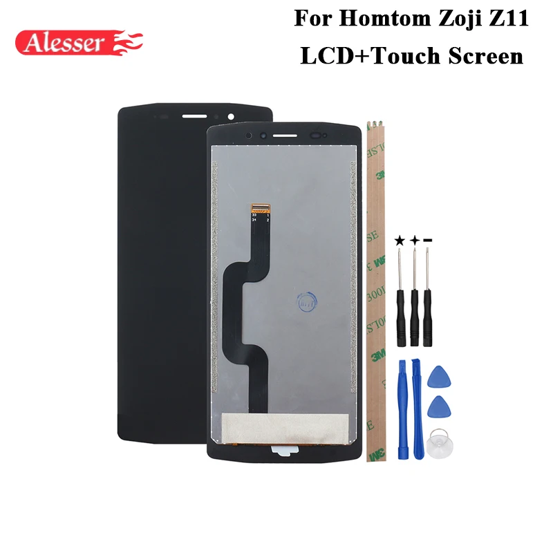 

Alesser For Homtom Zoji Z11 LCD Display and Touch Screen 5.99" Repair Parts With Tools And Adhesive For Homtom Zoji Z11 Phone
