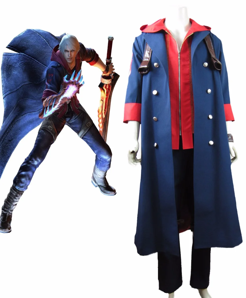 

DMC 4 Nero Cosplay Devil May Cry 4 Nero Cosplay Costume Custom Made Any Size for Men and Women