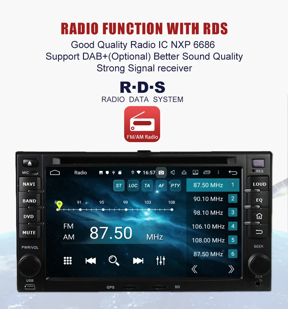 Perfect KANOR Octa Core Android 9.0 4g 2din car autoradio For KIA Sportage Cerato Sportage Ceed Sorento Rio GPS SatNavi Multimedia WIFI 3