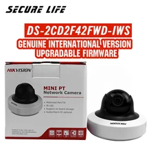 English version DS-2CD2F42FWD-IWS 4MP WDR Mini PT Network cctv Camera, MINI WIFI IP CAMERA POE SD card recording, alarm