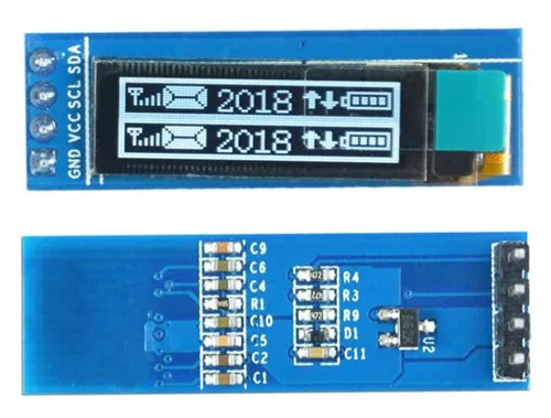 Модуль OLED-экрана SSD1316 0 86 дюйма 4P белый IC 128*32 интерфейс IIC | Электроника