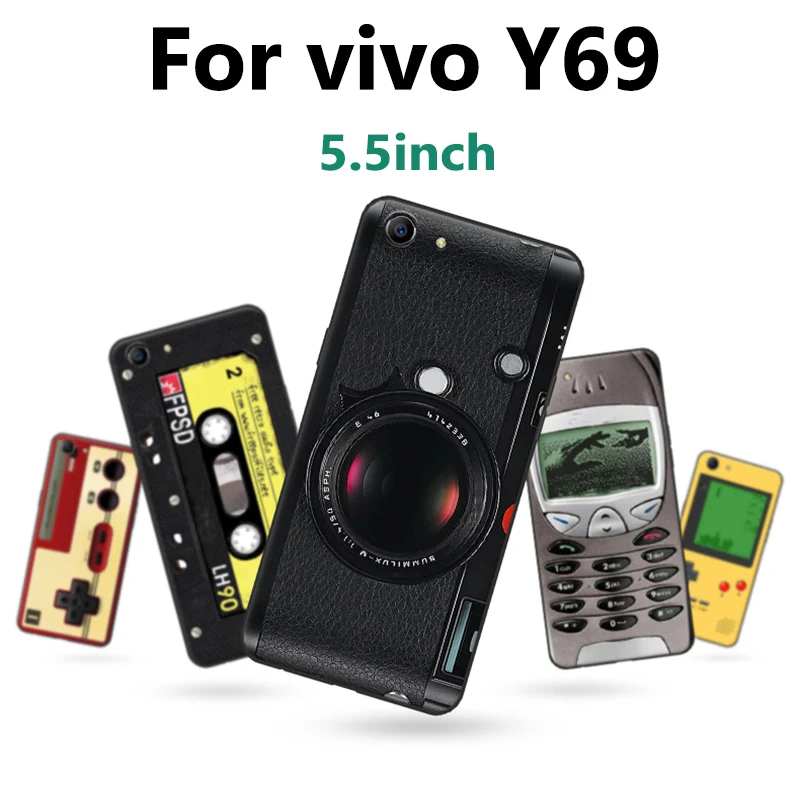 Чехол 5 дюйма для vivo Y69 чехол в стиле ретро мягкий телефона с рисунком Y69A защитный
