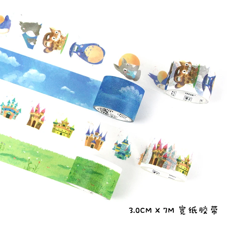 1 рулон/набор японский васи лента мультфильм милый декоративный маскирующий скотч 7 м для DIY альбом дневник планировщик пуля школьный журнал поставки