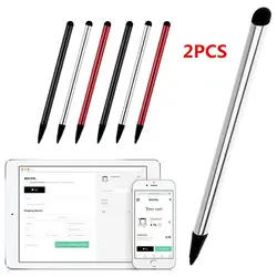 2 caneta capacitiva tela de toque desenho caneta caneta caneta caneta para iphone ipad tablet universal android tela móvel nota resistiva
