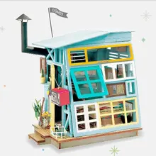 Robotime 3D DIY Мини Деревянный Кукольный дом головоломка ручной работы Домашний миниатюрный DGM03