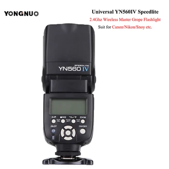 

New Yongnuo YN560 IV yn560iv Speedlite 2.4G Wireless flash lamp LCD flashlight For Canon Nikon Panasonic wifi Camera accessories