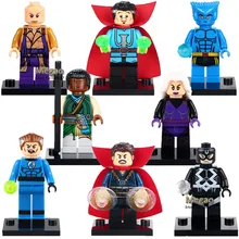 80 шт./лот X0128 Супер Герои Доктор Стрэндж барон Мордо Клеа древний один Зверь Черный Болт кирпичи обучающие игрушки