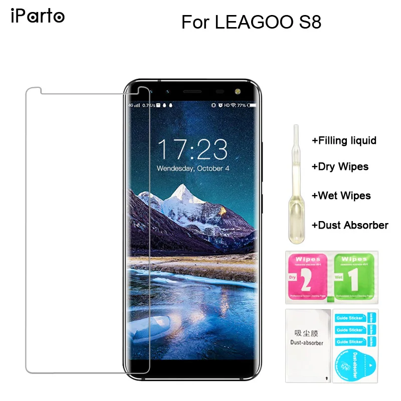 5 72 дюймов LEAGOO S8 закаленное стекло 100% Оригинал Премиум 9H 2.5D Защитная пленка для