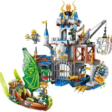 656 шт. детские развивающие строительные блоки игрушка Совместимость с legoingly город Глория боевой серии Летающий орел фигуры замка кирпич